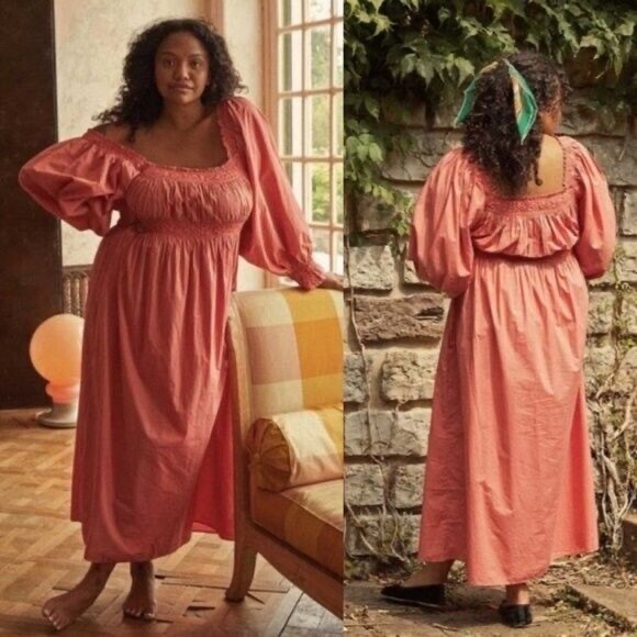 DOEN Catrinette Maxi Dress Nightgown in Apple blossom size XS NWT - Picture 7 of 17